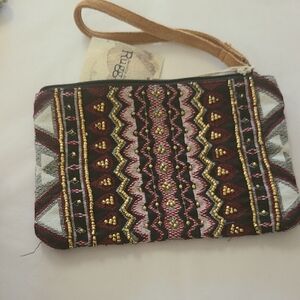 Elegant Multicolor Patterned Clutch